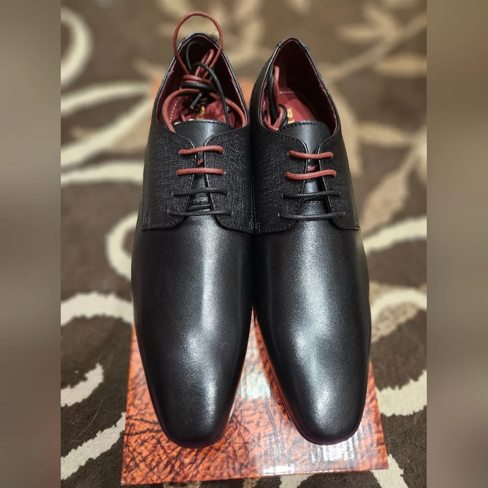 Regal By Mirage Sleek Black Men's Dress Shoes, 41 EU, 8US, NEW